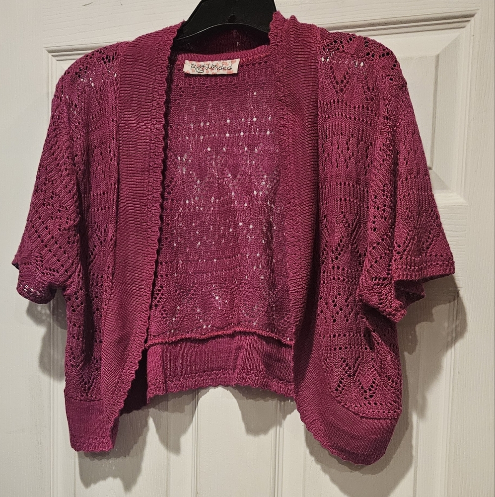 KNIT MINDED SHRUG/SWEATER